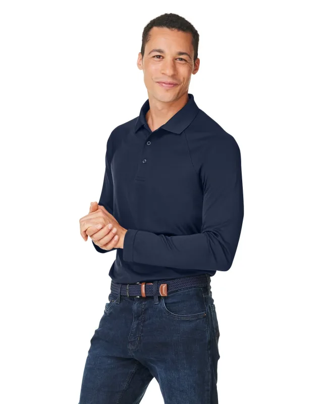 Harriton Men's Charge Snag and Soil Protect Long-Sleeve Polo — view 29