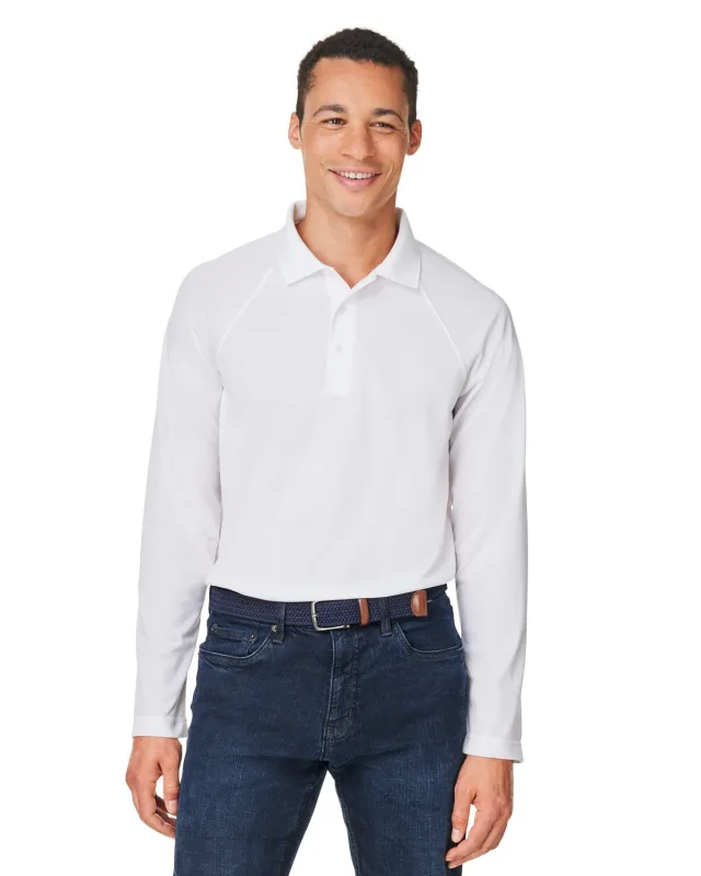 Harriton Men's Charge Snag and Soil Protect Long-Sleeve Polo — view 34