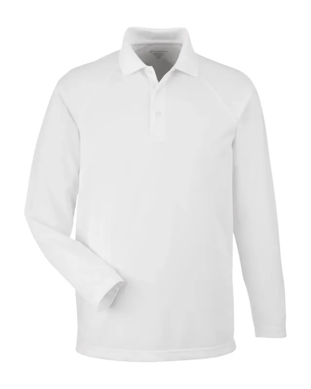 Harriton Men's Charge Snag and Soil Protect Long-Sleeve Polo — view 38