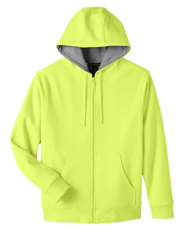 Harriton Men's ClimaBloc Lined Heavyweight Hooded Sweatshirt — view 3