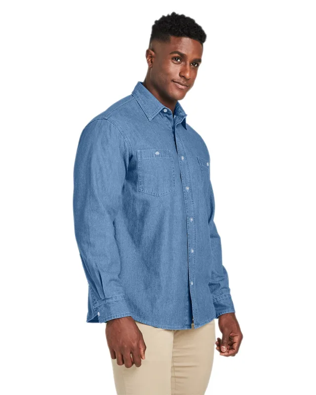 Harriton Men's Denim Shirt-Jacket — view 19