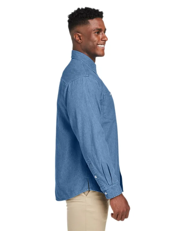 Harriton Men's Denim Shirt-Jacket — view 20