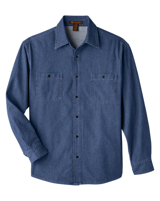 Harriton Men's Denim Shirt-Jacket — view 3