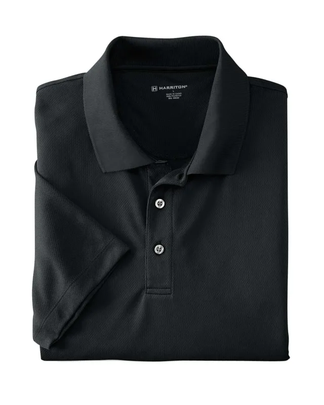 Harriton Men's Double Mesh Polo — view 11
