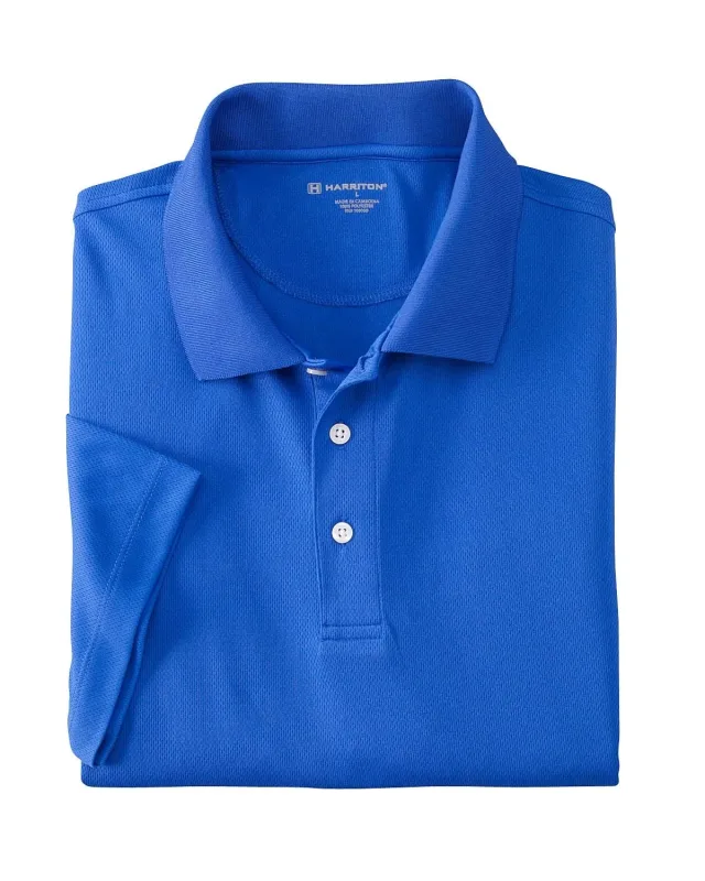 Harriton Men's Double Mesh Polo — view 18