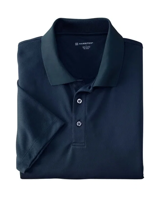 Harriton Men's Double Mesh Polo — view 25