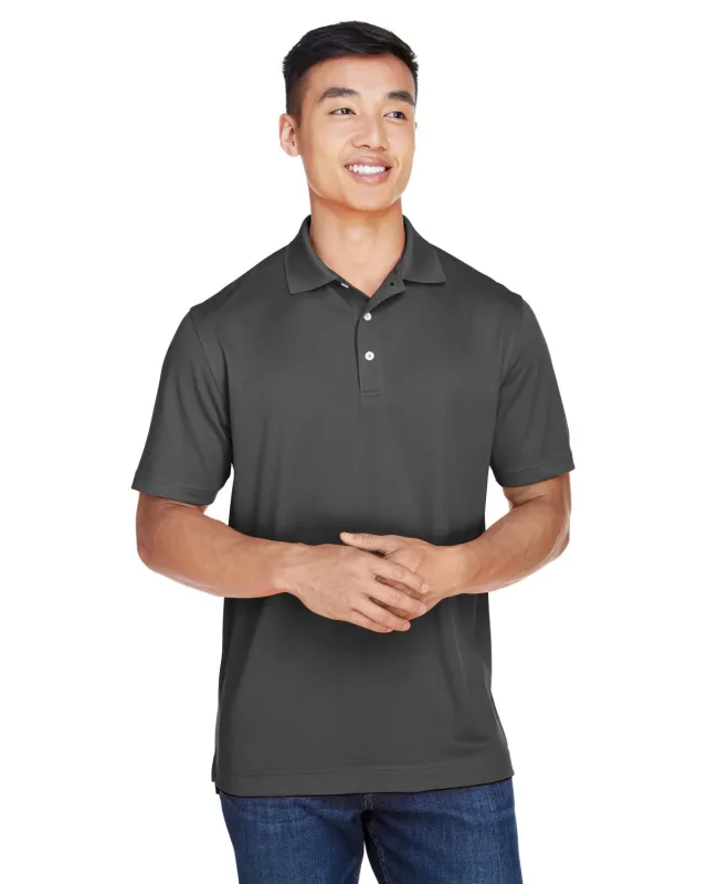 Harriton Men's Double Mesh Polo — view 4
