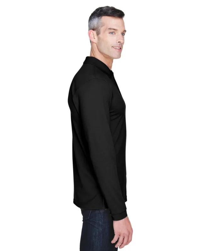 Harriton Men's Easy Blend Long-Sleeve Polo — view 11
