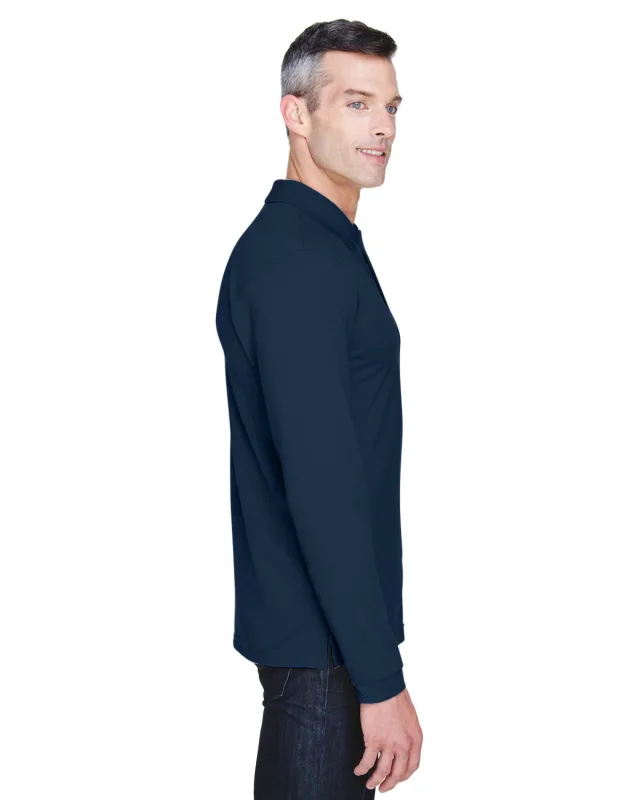 Harriton Men's Easy Blend Long-Sleeve Polo — view 17