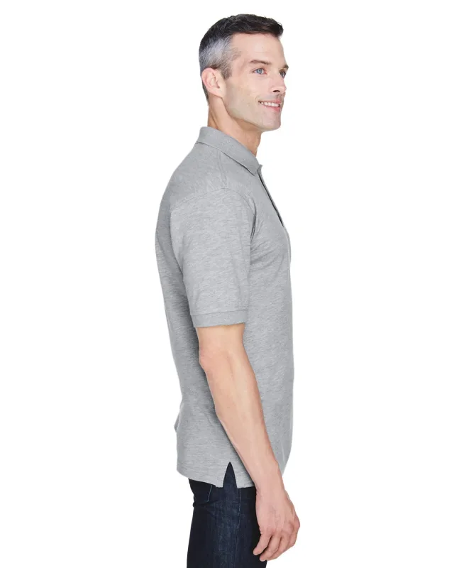 Harriton Men's Easy Blend Polo with Pocket — view 6