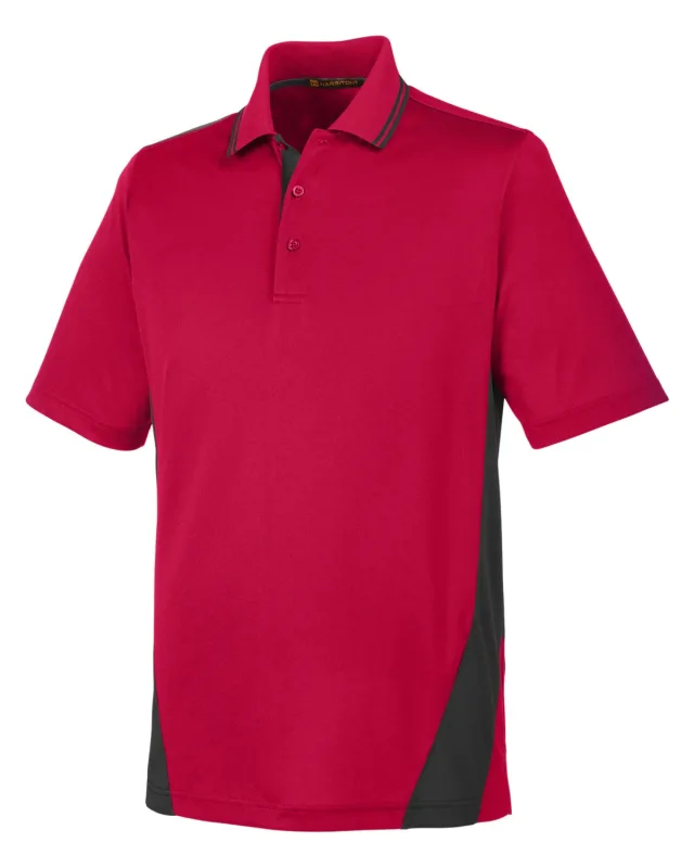 Harriton Men's Flash Snag Protection Plus IL Colorblock Polo — view 46