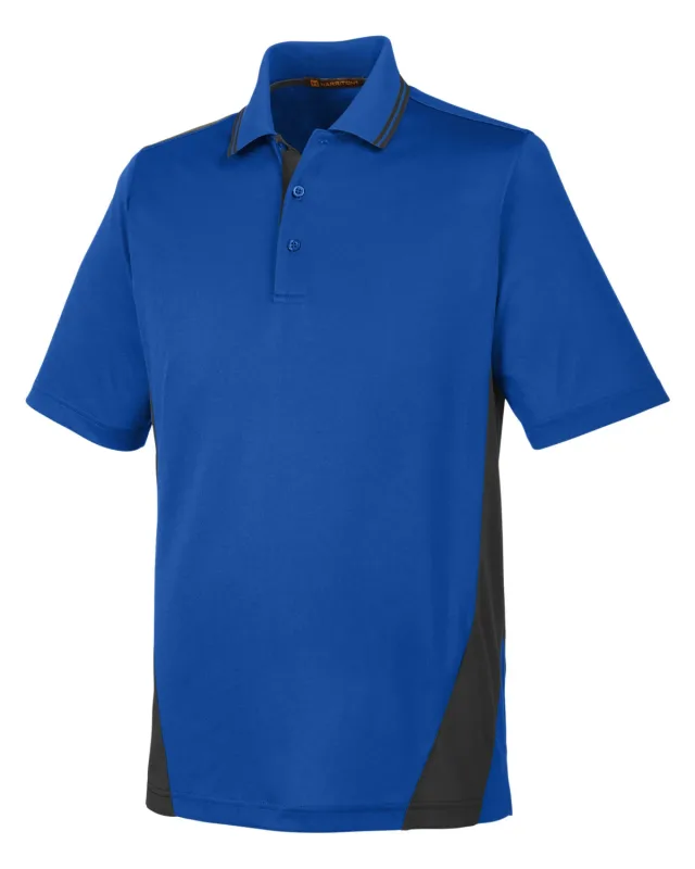 Harriton Men's Flash Snag Protection Plus IL Colorblock Polo — view 56