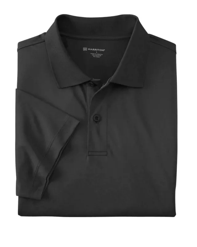 Harriton Men's Micro-Piqué Polo — view 17