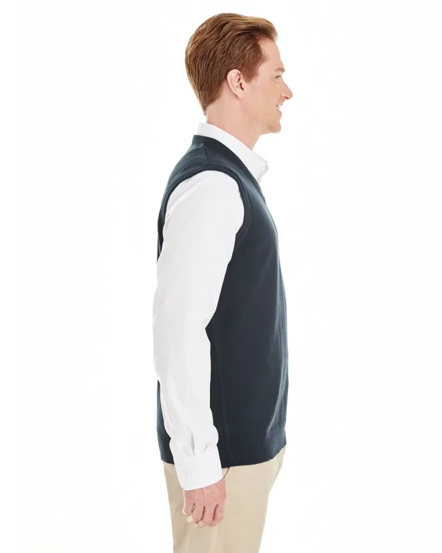 Harriton Men's Pilbloc V-Neck Sweater Vest — view 12