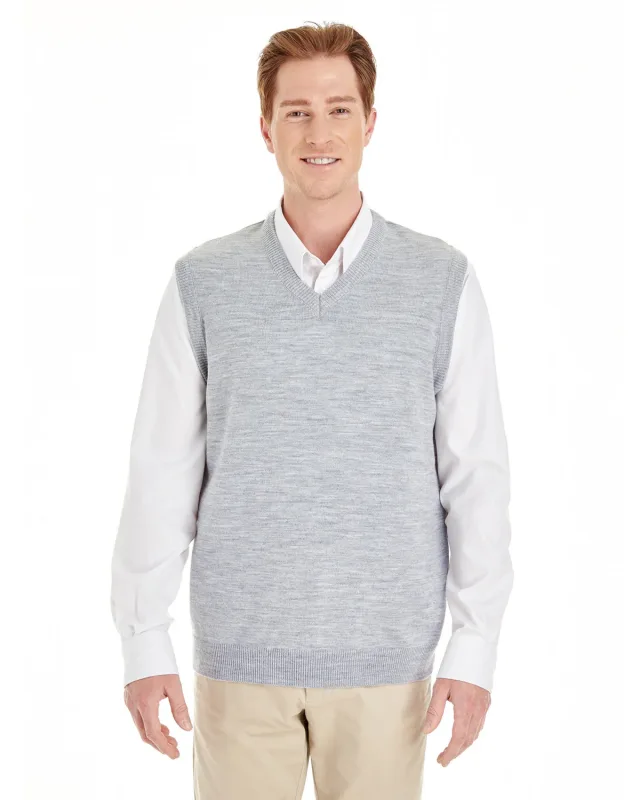 Harriton Men's Pilbloc V-Neck Sweater Vest — view 2