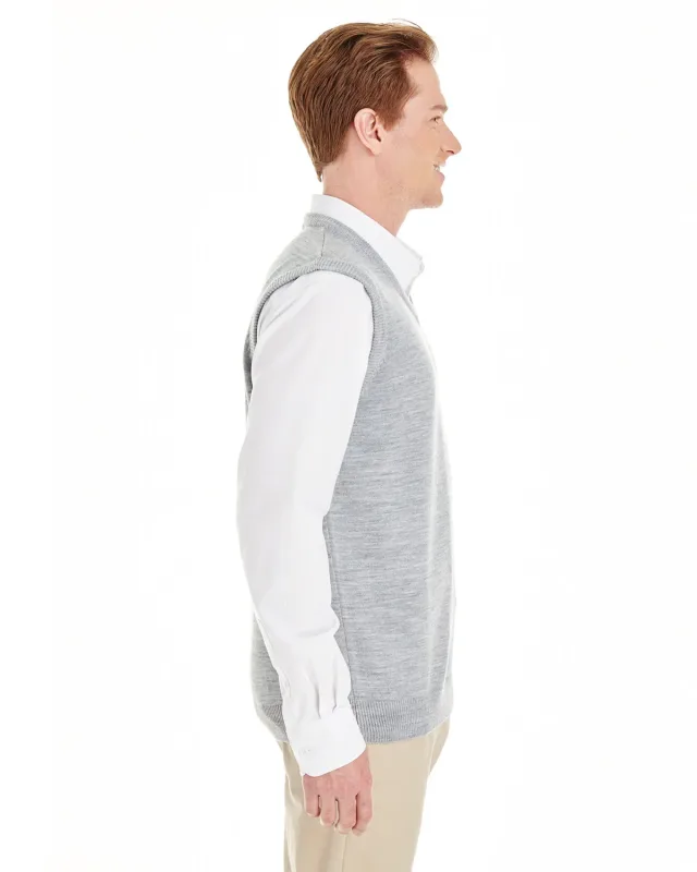 Harriton Men's Pilbloc V-Neck Sweater Vest — view 4