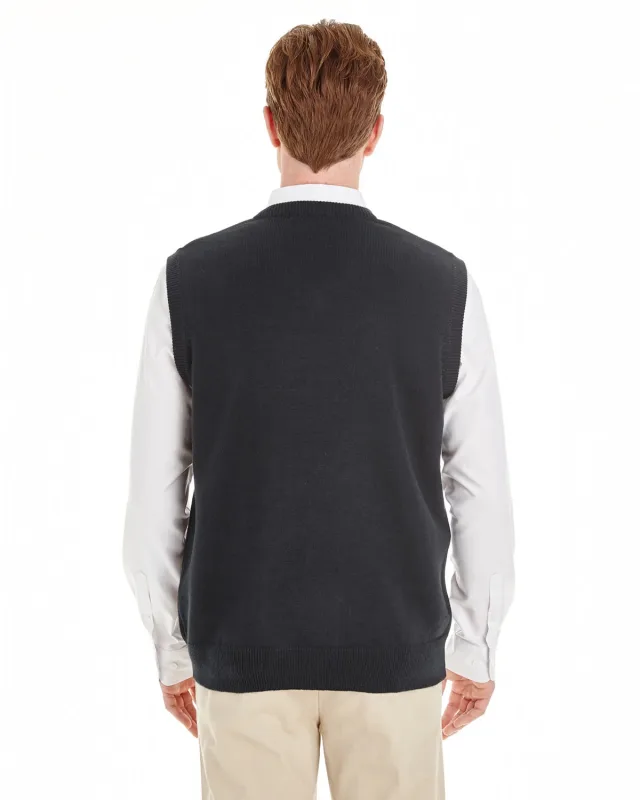 Harriton Men's Pilbloc V-Neck Sweater Vest — view 5