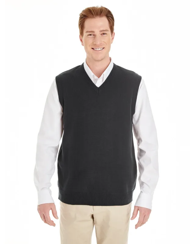 Harriton Men's Pilbloc V-Neck Sweater Vest — view 6