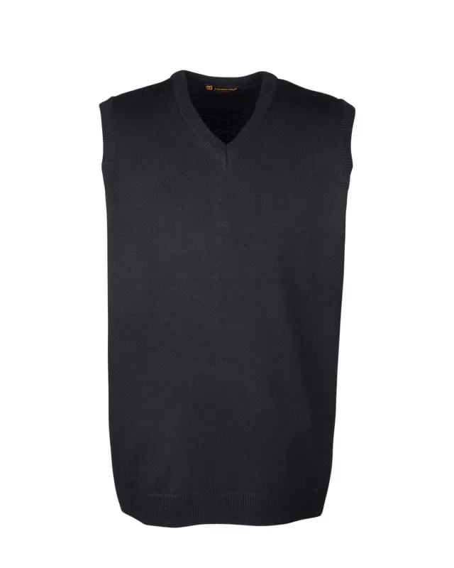 Harriton Men's Pilbloc V-Neck Sweater Vest — view 7