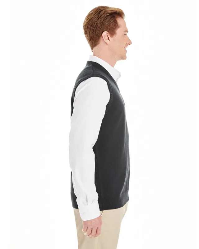 Harriton Men's Pilbloc V-Neck Sweater Vest — view 8