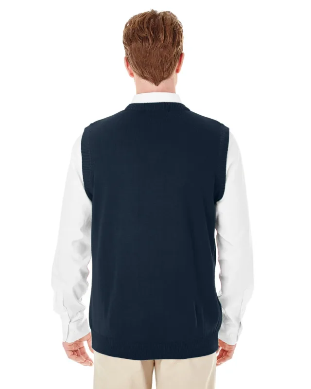 Harriton Men's Pilbloc V-Neck Sweater Vest — view 9