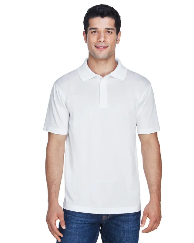 Harriton Men's Polytech Polo — view 4