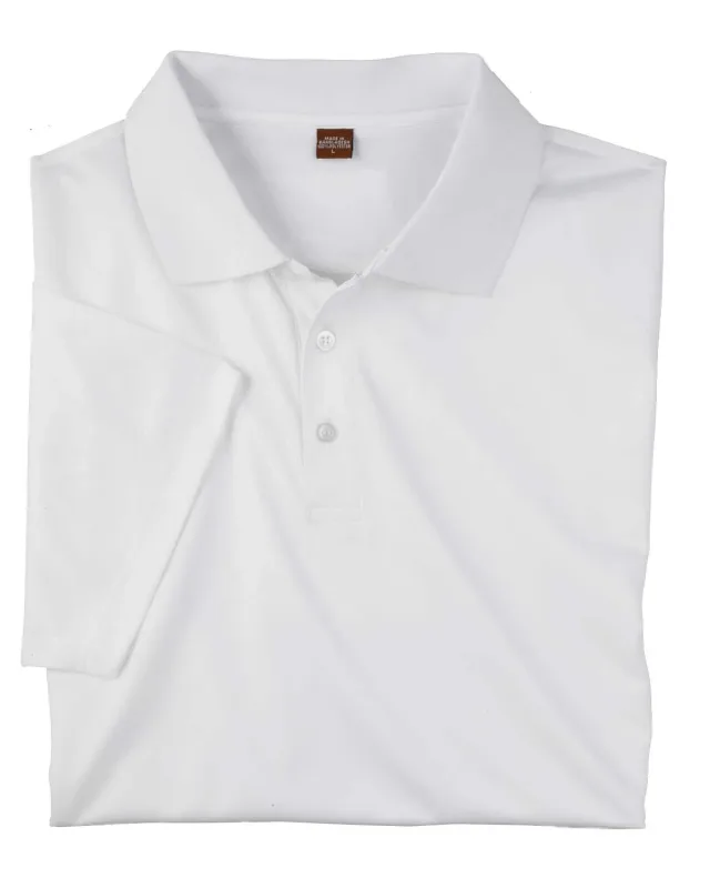 Harriton Men's Polytech Polo — view 5