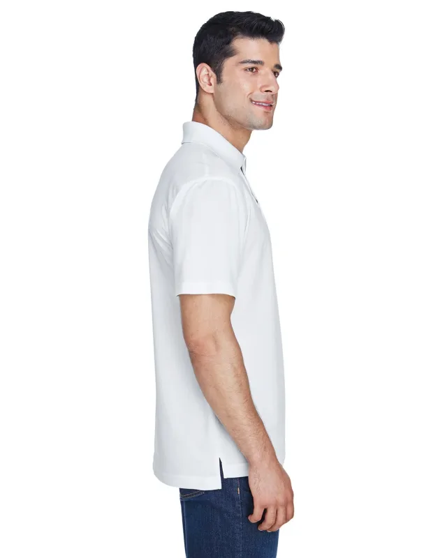 Harriton Men's Polytech Polo — view 7
