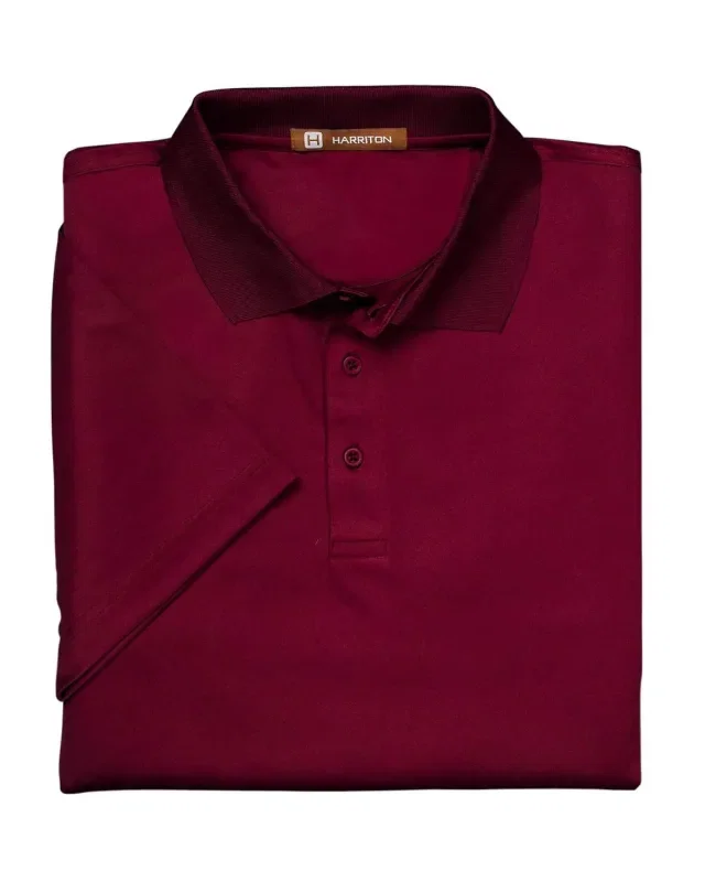 Harriton Men's Polytech Polo — view 80