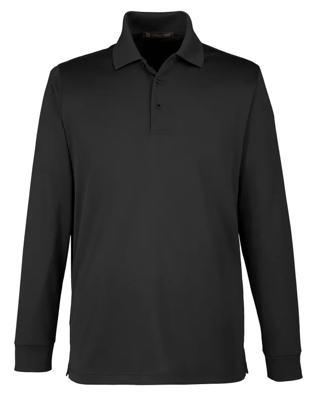 Harriton Men's Tall Advantage Long Sleeve Snag Protection Plus IL Polo — view 14