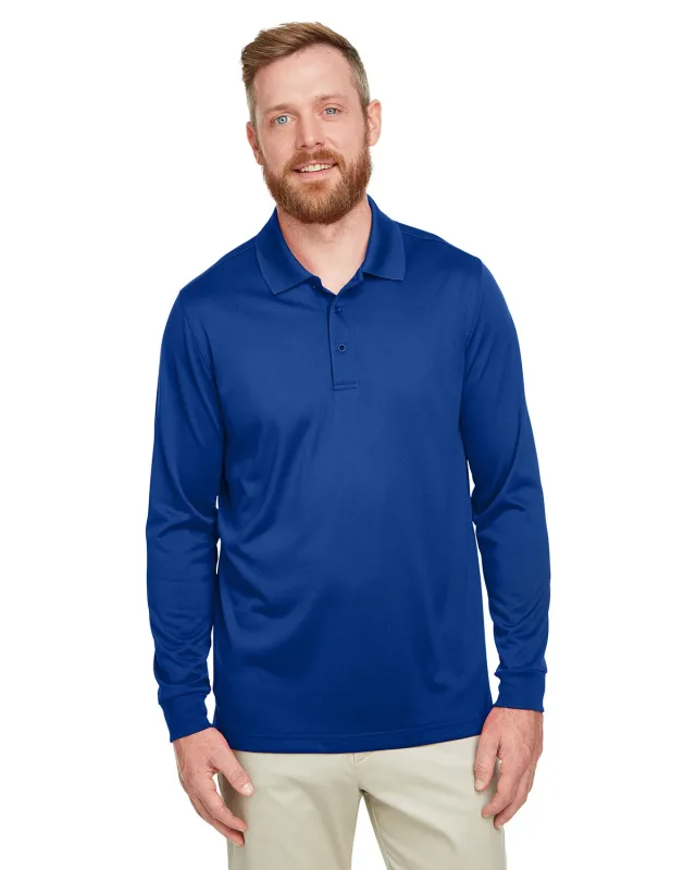 Harriton Men's Tall Advantage Long Sleeve Snag Protection Plus IL Polo — view 2