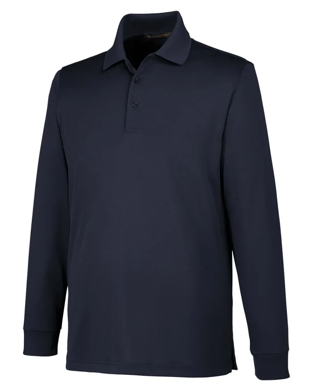 Harriton Men's Tall Advantage Long Sleeve Snag Protection Plus IL Polo — view 28