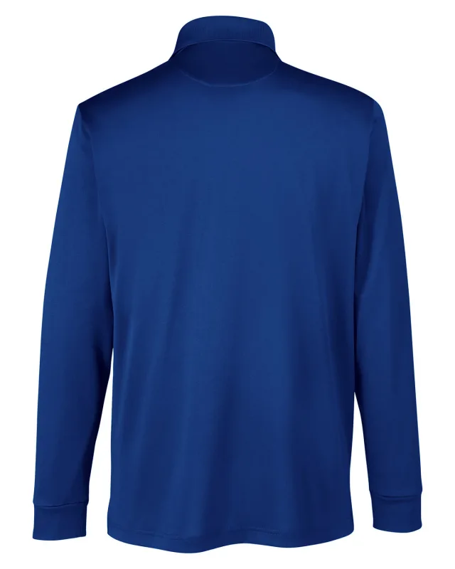 Harriton Men's Tall Advantage Long Sleeve Snag Protection Plus IL Polo — view 3