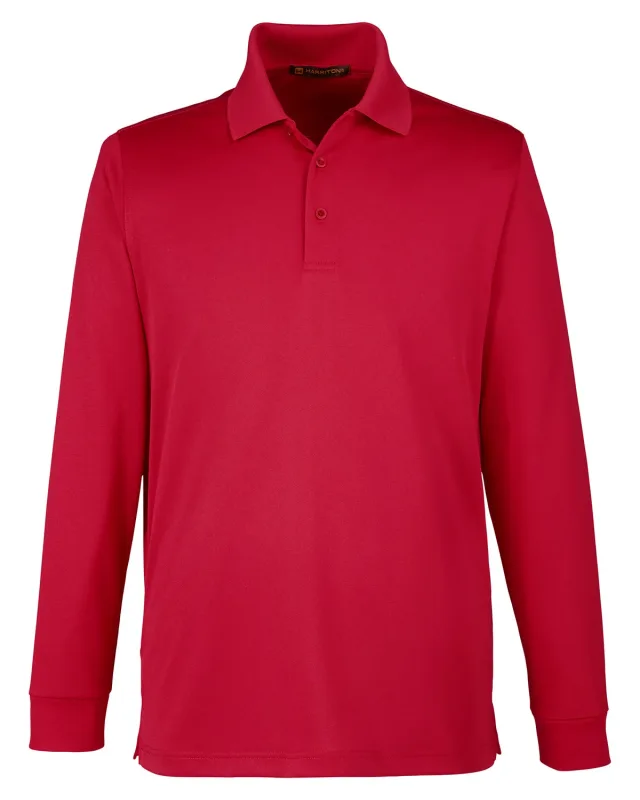 Harriton Men's Tall Advantage Long Sleeve Snag Protection Plus IL Polo — view 38