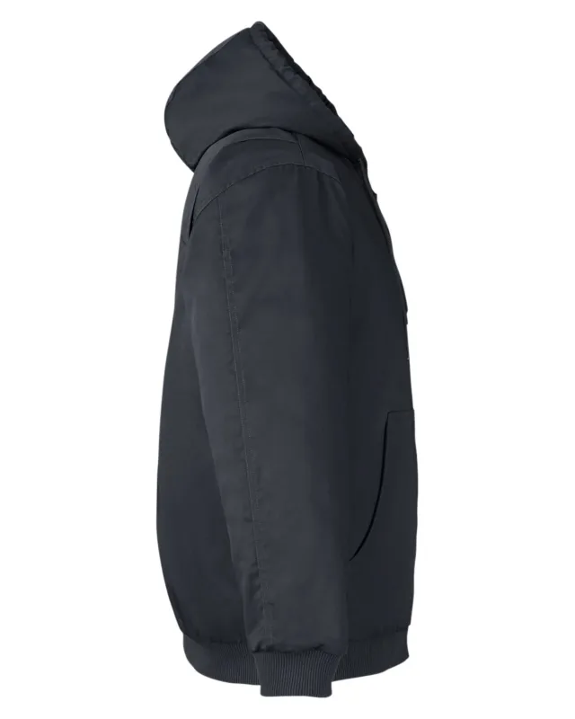 Harriton Men's Tall ClimaBloc® Heavyweight Hooded Full-Zip Jacket — view 17