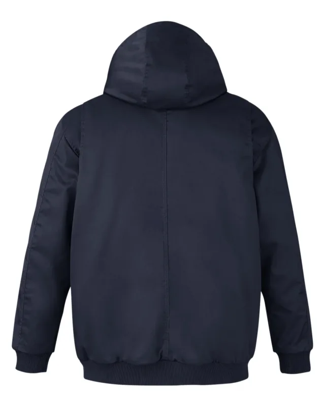 Harriton Men's Tall ClimaBloc® Heavyweight Hooded Full-Zip Jacket — view 25