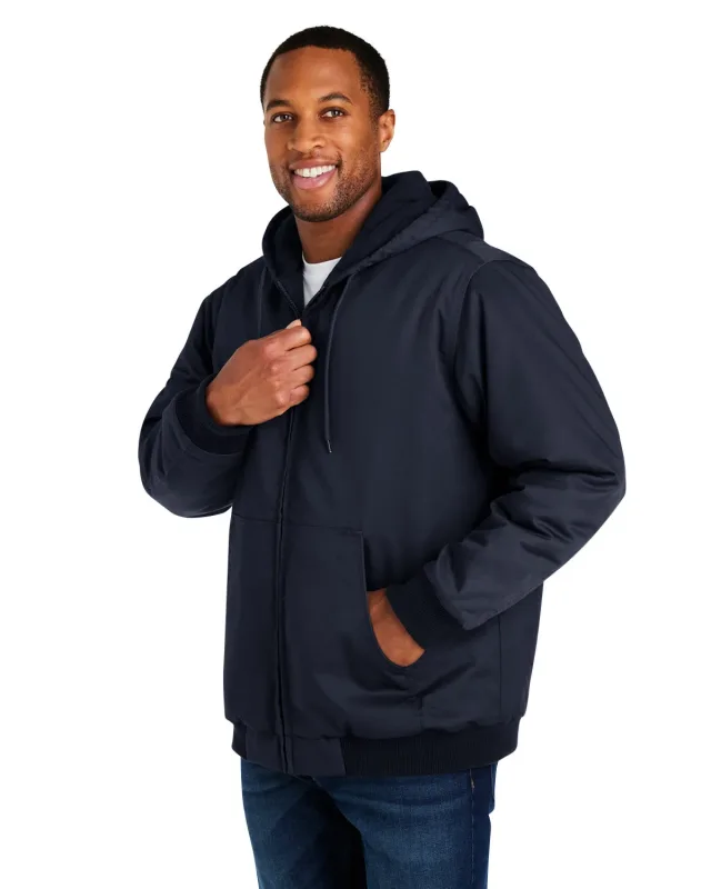 Harriton Men's Tall ClimaBloc® Heavyweight Hooded Full-Zip Jacket — view 29