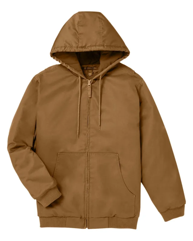 Harriton Men's Tall ClimaBloc® Heavyweight Hooded Full-Zip Jacket — view 33