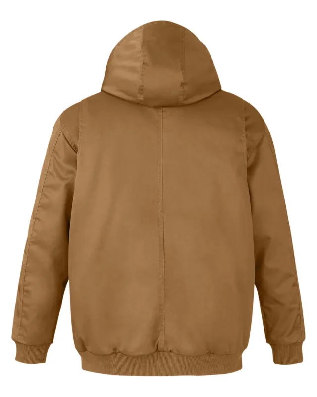 Harriton Men's Tall ClimaBloc® Heavyweight Hooded Full-Zip Jacket — view 35