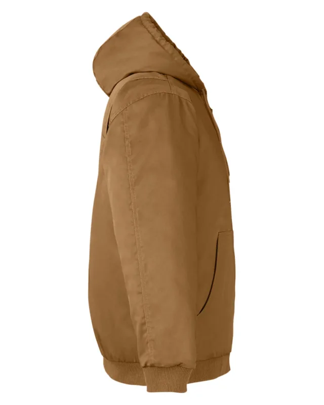 Harriton Men's Tall ClimaBloc® Heavyweight Hooded Full-Zip Jacket — view 37