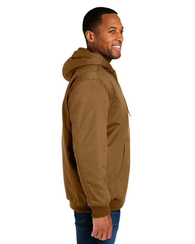 Harriton Men's Tall ClimaBloc® Heavyweight Hooded Full-Zip Jacket — view 40