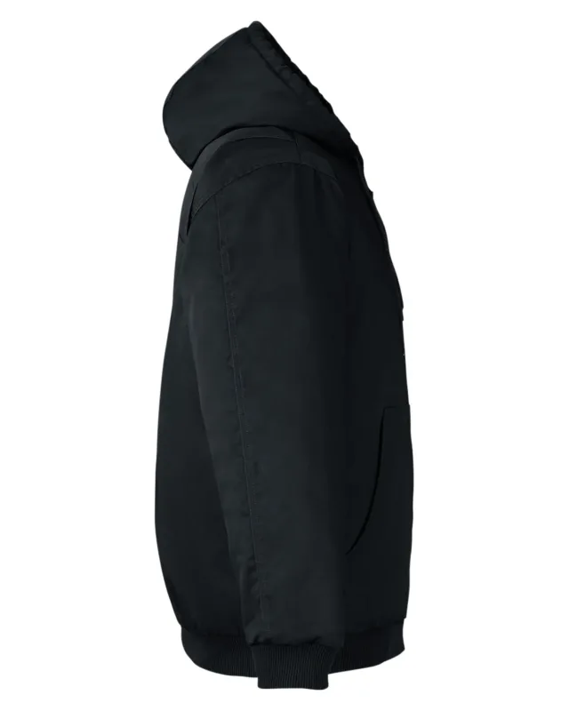 Harriton Men's Tall ClimaBloc® Heavyweight Hooded Full-Zip Jacket — view 7