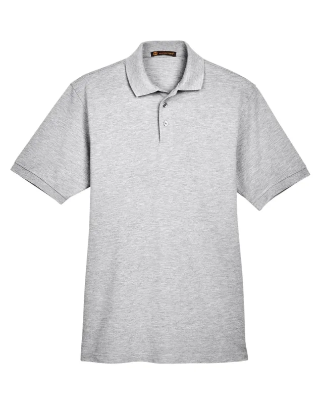 Harriton Men's Tall Easy Blend Polo — view 3