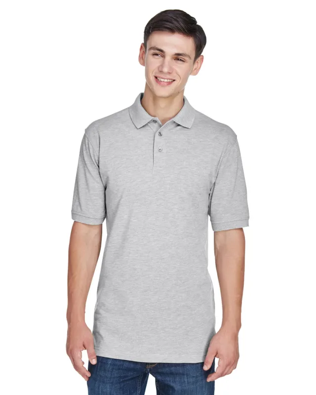 Harriton Men's Tall Easy Blend Polo — view 4
