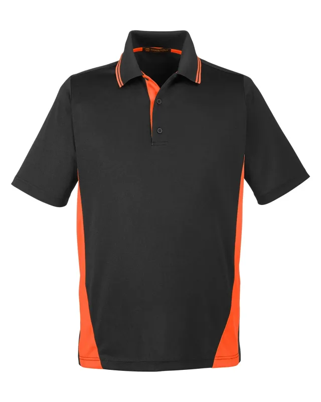 Harriton Men's Tall Flash Snag Protection Plus IL Colorblock Polo — view 28
