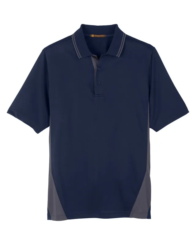 Harriton Men's Tall Flash Snag Protection Plus IL Colorblock Polo — view 33