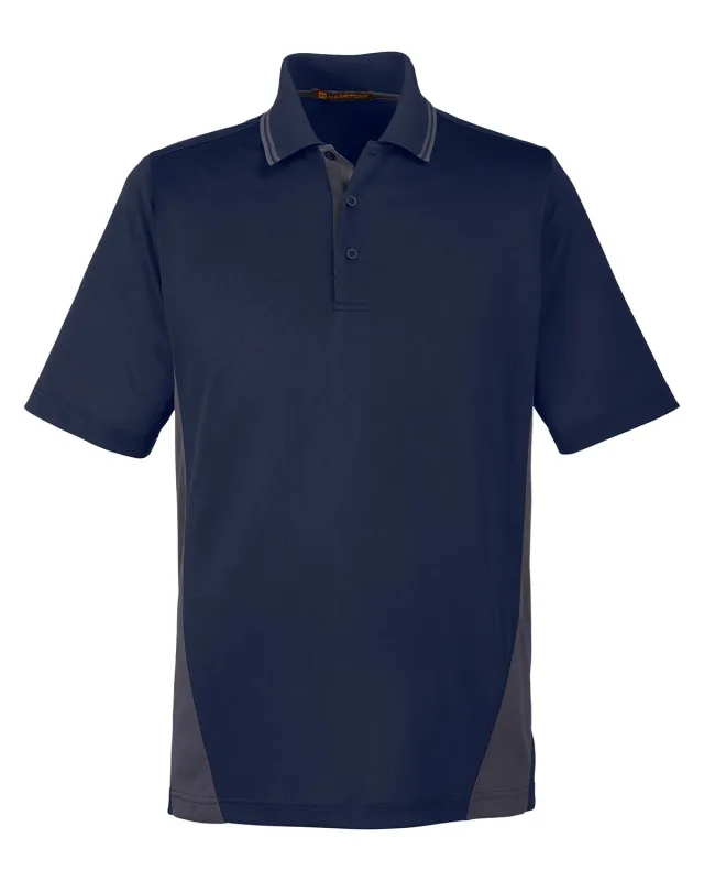 Harriton Men's Tall Flash Snag Protection Plus IL Colorblock Polo — view 38