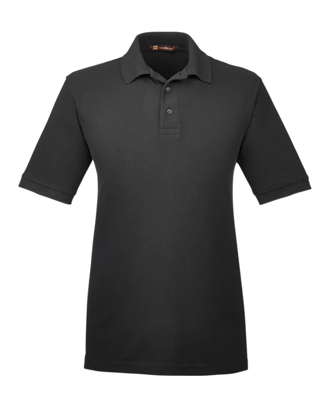 Harriton Men's Tall Short-Sleeve Polo — view 12