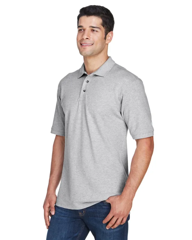 Harriton Men's Tall Short-Sleeve Polo — view 6