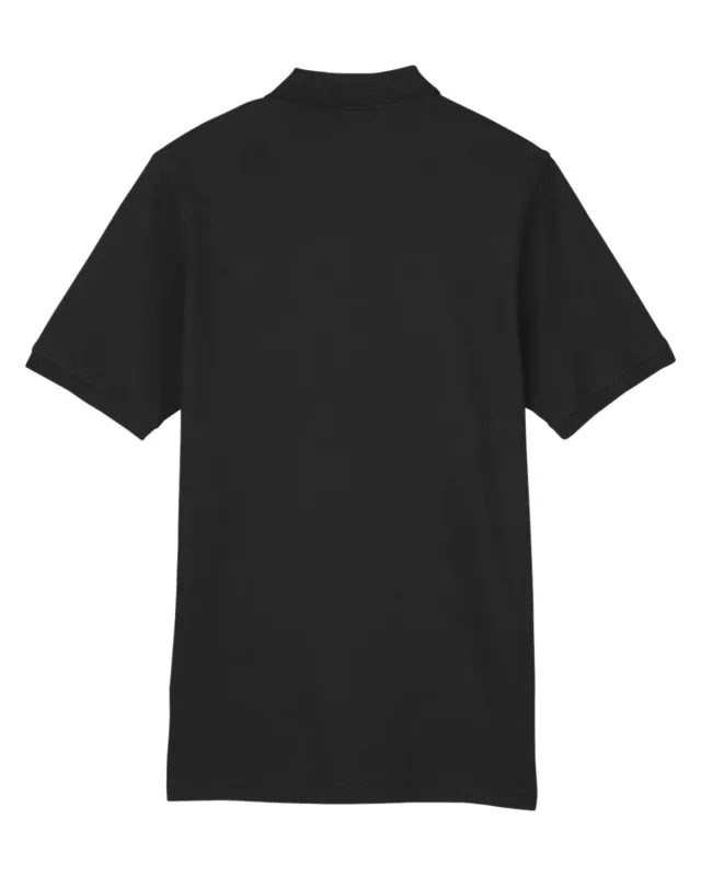 Harriton Men's Valiant Cotton Snag Protect Pocket Polo — view 2